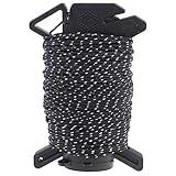 Atwood Rope Ready Rope™ Micro Cord Dispenser 125ft 100lb Test, Camping Gear Survival Tool, Built in Storage, Cutting Blade, Cord Grip, Gear Loop, Made in USA (Reflective Black)