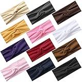12 Pack Stretchy Headbands for Women, Soft Absorbent Headband Non Slip Workout Headbands for Fitness Running for Daily Life Yoga Workout (Color3)