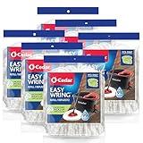 O-Cedar EasyWring Spin Mop Head Replacement | Machine Washable | Reusable | Packaging May Vary (Pack of 6)
