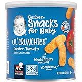 Gerber Snacks for Baby Lil Crunchies, Garden Tomato, 1.48 Ounce (Pack of 6)