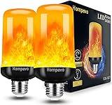 Hompavo 【Upgraded】 LED Flame Light Bulbs, 4 Modes Flickering Light Bulbs with Upside Down Effect, E26/E27 Flame Bulb for Halloween Christmas Party Patio Porch Home Indoor & Outdoor Decorations - 2