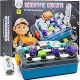 Science Kits for Kids Age 5-7 8-12, STEM Educational Learning Toys with 58 Circuit Parts, Over 520 Projects, Travel Sensory Table Fidget Toy for Boys Girls Birthday Gifts Ages 3 4 5 6 7 8 9 10 11 12