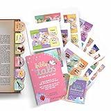 Kids Bible Tabs Girls - 66 Pieces Set Laminated Bible Book Tabs for Kids - Kids Bible Journaling with Guide + Magnetic Bookmark - Bible Tabs for Kids to Help Them Learn The Books of The Bible