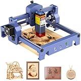 HENGTONGTOOL T1 Laser Engraver Machine, 3.5W Laser Engraving Machine and Cutting Machine for Beginners, Precision 0.06 mm Laser Spot, 10000 mm/min, Best Laser Engraver for DIY Projects, Wood, Metal