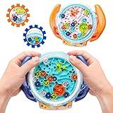 SEVENKA 2 Pack Maze Puzzle Games for Kids Ages 5-10, 3D Mind Puzzles Brain Teasers Gravity Ball Game, Maze Ball Puzzle Toy for Kids Adults, Developmental Games Toys (1 Blue+1 Orange)
