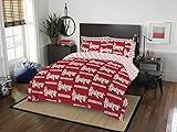 Northwest NCAA Nebraska Cornhuskers Unisex-Adult Bed in a Bag Set, Queen, Rotary
