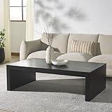 SAFAVIEH Couture Collection Tawney Black Rectangle Coffee Table