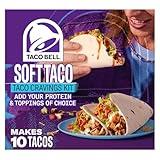 Taco Bell Soft Taco Dinner Kit with 10 Soft Tortillas (Taco Bell Mild Sauce & Seasoning, 14.6 oz Box)