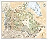 National Geographic Canada Wall Map - Executive (38 x 32 in) (National Geographic Reference Map)