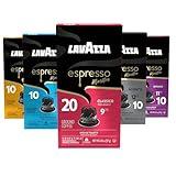 Lavazza Espresso Variety Pack of Aluminum Capsules Compatible with Nespresso* Original Machines, Contains Light, Medium, and Dark Espresso Roast (60 Capsules)