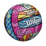 Wilson Sporting Goods Graffiti Volleyball- Pink/Blue/Yellow,1 Pack - OS,WTH46341B