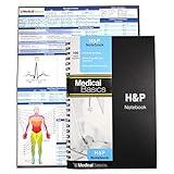 H&P notebook - Medical History and Physical notebook, 100 medical templates with perforations