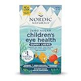 Nordic Naturals Children’s Eye Health Gummies, Strawberry Lemonade - 30 Gummies for Kids - 484 mg Total Omega-3s DHA, Lutein & Zeaxanthin - Brain Health, Antioxidant Support, Non-GMO - 30 Servings