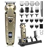 Ufree Beard Trimmer for Men, Waterproof 7 in 1 Electric Razor Shavers for Men, Cordless Hair Clippers and Trimmers Set, Grooming Kit for Nose, Face, Mustache and Body, Gifts for Men