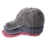 MEINICY 3 Pack Washed Plain Baseball Cap, Retro Adjustable Dad Hats Gift for Men/Women,Unstructured/Cotton