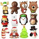 ArtCreativity Christmas Figurines for Kids – Pack of 12 Tiny Christmas Figures, Holiday Stocking Stuffers, Christmas Bath Toys, Christmas Themed Toys, Perfect Party Favors and Goodie Bag Fillers