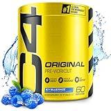 Cellucor C4 Original Pre Workout Powder ICY Blue Razz - Vitamin C for Immune Support - Sugar Free Preworkout Energy for Men & Women - 150mg Caffeine Plus Beta Alanine Plus Creatine - 60 Servings