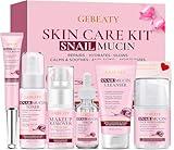 Christmas Gifts for Women,Skin Care Set,Anti-Aging Moisturizing Repair Soothing Korean Snail Mucin Facial Skin Care Routine Kit for Sensitive Dull Skin & Fine Lines,Skincare Gift Set Teenage Teen Girl