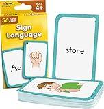 Teacher Created Resources Sign Language Flash Cards (EP62076), White Medium