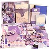 348 Pcs Scrapbooking Supplies Kit, Vintage Aesthetic Scrapbook Kit for Bullet Junk Journal, Stationery, A6 Grid Notebook, DIY Journaling Supplies, Birthday Craft Gift for Teen Girl Kid Women