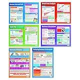 Daydream Education Accounting and Finance Posters - Set of 6 - EXTRA LARGE 33” x 23.5" - Gloss Paper - Business Studies Middle & High School Classroom Decoration - Wall Charts