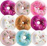 Bedwina Plush Donuts with Sprinkles - (Pack of 24) 1 Dozen Stuffed Donut Pillow Toy Party Favors, Donut Party Supplies Decorations and Stocking Stuffers for Kids