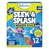 Skillmatics Pool Toys - Seek & Splash, Search & Find Water Game, Swimming Pool Number Dive Toy for Kids, Summer Fun & Gifts for Boys & Girls Ages 6, 7, 8, 9, 10, 11 & Up, Includes 50 Colorful Gems