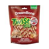 DreamBone Twist Sticks, Made With Real Chicken, Rawhide-Free Chews for Dogs, 50 Count
