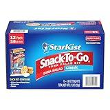 StarKist Snack-To-Go Ready to Eat Meals Tuna Salad Kit, 3.6 oz (12 Pack) Classic Tuna Salad with Crackers Kit.