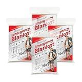 Mart Cobra Emergency Blanket 4-Pack Emergency Survival Blanket Survival Gear & Camping Supplies Thermal Blankets Reusable Mylar Blanket Space Blankets Emergency Supplies Car Emergency Bug Out Bag Foil