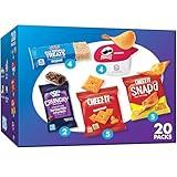 Rice Krispies Treats, Cheez-It, Pringles, Cheez-It Snap'd, Pop-Tarts Crunchy Poppers, Kids Snacks, Sweet and Salty Variety Pack (20 Packs)