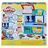 Play-Doh Kitchen Creations Busy Chef's Restaurant Playset, 2-Sided Play Kitchen Set, Preschool Cooking Toys, Kids Arts & Crafts, Ages 3+