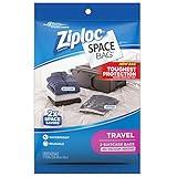 Ziploc Space Bag Clothes Vacuum Sealer Storage Bags for Home and Closet Organization, Travel, 2 Bags Total