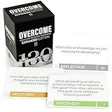 Overcome Expanded - Addiction Recovery Questions Group Therapy Game 130 Cards – Counseling Conversations Icebreaker for Substance Abuse, Positive Mental Health, Sobriety, Relapse & Suicide Prevention