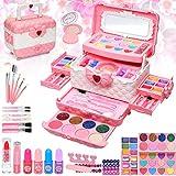 Kids Makeup Kit for Girl - Kids Makeup Kit Toys for Girls,Play Real Makeup Girls Toys,Washable Make Up for Little Girls,Non Toxic Toddlers Cosmetic for Children Age 3-12 Years Old,Teen