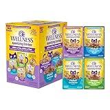 Wellness® Appetizing Entrées™ Little-a-This, Little-a-That, Seafood & Poultry Variety Pack, Natural Wet Cat Food, 1.4 oz Pouch (Pack of 8)