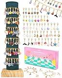 Deinduser Charm Bracelet Making Kit for Girls, Clip on Charms Kit for Bracelets, Charms for Bracelets with Clasp, Chain Bracelet Set for Girls, Ages 5-12