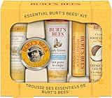 Burt's Bees Christmas Gifts, 5 Stocking Stuffers Products, Everyday Essentials Set - Original Beeswax Lip Balm, Deep Cleansing Cream, Hand Salve, Body Lotion & Coconut Foot Cream, Travel Size