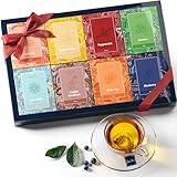 Tea Gift Set For Women - Tea Sampler Gift Set Box Variety Pack - Includes 8 Rich Flavors, 32 Tea Bags - Tea Set For Christmas Gifts For Women - Loose Leaf Tea Sampler For Tea Gifts For Tea Lovers