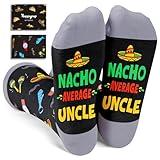 HAPPYPOP Best Uncle Gifts - Favorite Tio Gifts From Niece Nephew, Great Uncle Socks