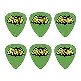 Batman Classic TV Series Logo Novelty Guitar Picks Medium Gauge - Set of 6