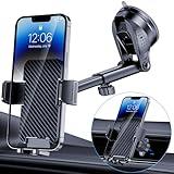 BIVGAZA Phone Holder Car [Military-Grade Suction] Universal Car Phone Holder [Thick Case Friendly] Automobile Accessories Dashboard Air Vent Windshield Phone Mount Fit for iPhone Android Smartphones