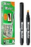 HVM Money Marker (2 Counterfeit Pens) - Counterfeit Bill Detector Pen with Upgraded Chisel Tip - Detects Fake Counterfit Bills, Universal Currency Detectors Pack