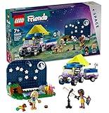 LEGO Friends Stargazing Camping Vehicle Adventure Toy, Includes 2 Mini-Dolls, Camping Trailer, Telescope Toy, and a Dog Figure, Science Toy Gift Idea for Girls, Boys and Kids Ages 7 and Up, 42603