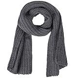 Aonal Women And Mens Winter Thick Cable Knit Wrap Chunky Long Warm Scarf, B-Grey