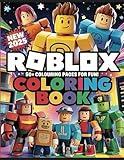 A COLORING BOOK: A 50+ Coloring Pages To Have Fun And Relax, Great Idea Gift For Fans RO-BLOX (Luxembourgish Edition)