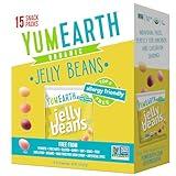 YumEarth Organic Jelly Beans - Fruity Candy Snack Packs, Gluten Free Snacks for Kids - Allergy Friendly, Non-GMO, No Artificial Flavors or Dyes - Assorted Flavors, 7.5 oz. (Pack of 15)