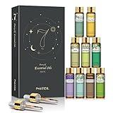 PHATOIL 9PCS Premium Quality Essential Oils Set for Soap Making Diffusers, 10ml/0.33fl. oz Fragrance Oils, Long Lasting Scents, Ideal Gift Set for Friends and Families