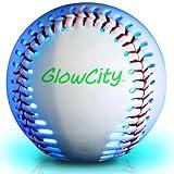 GlowCity Premium Leather LED Rechargeable Light-Up Baseball - Illuminate The Game - Nighttime Fun and Play - Sports Stuff & Gadgets for Kids Age 8 Years Old and Up - Catch Only