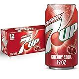 7UP Cherry Flavored Soda, 12 fl oz cans, 12 pack